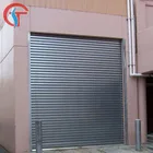Bulletproof security roller steel door, steel security door with roller system