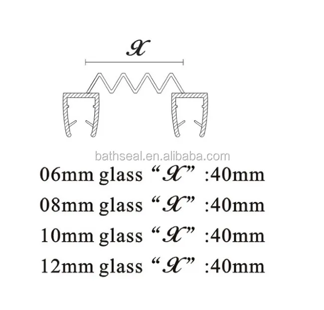 Glass Shower Door Frame Sealing Strip U Profile Buy Shower Door