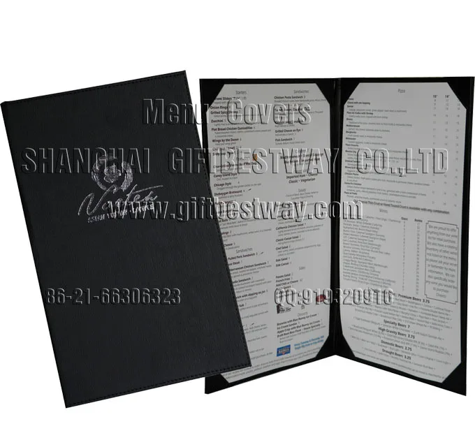 High Quality Menu Cover Sample Menu Card Buy Sample Menu Card,Sample