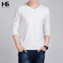 Solid Color Pullover Men Wool And Cashmere Sweater Men 2015 Famous Brand Mens V Neck Sweaters Fashion Pull Homme Slim Fit Shirt