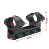 Tactical 30mm Double Tube Higher Scope Mount High Profile Rings Dovetail 11mm Rail 120mm Length Picatinny Scope Rings