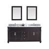 Contemporary Double Sink Mirrored 72 Inch Victorian Bathroom Vanities With Cabinet