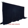 wholesale adjustable black pipe and drape back drop stand for events