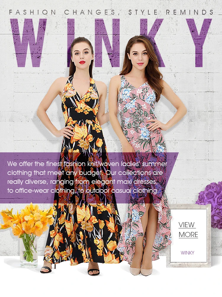 Fashion Ladies Casual Summer Cap Short Sleeve Long Floral Print Women Apparel Maxi Dresses