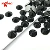 Top quality cristal jet black glass stones rhinestone 5mm flatback