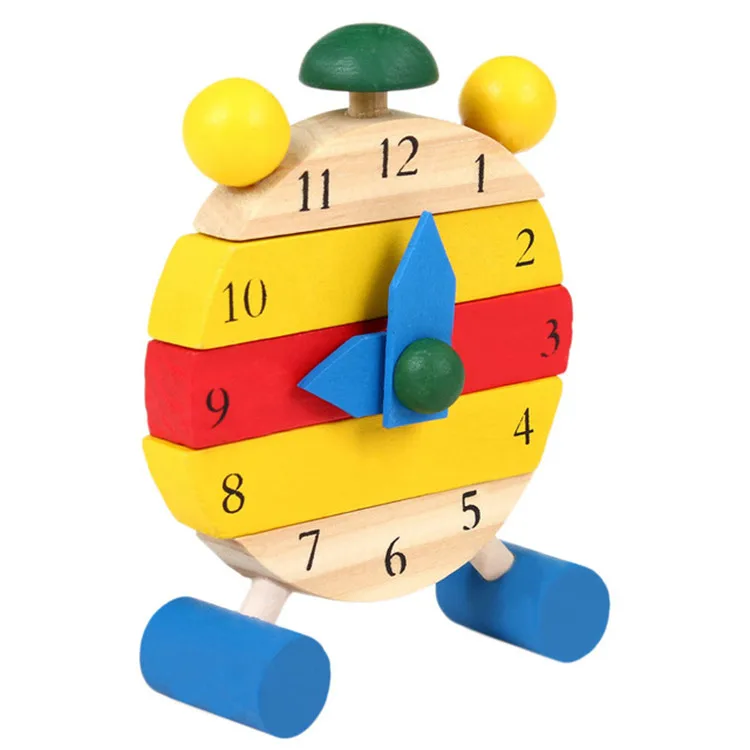 wooden alarm clock for kids