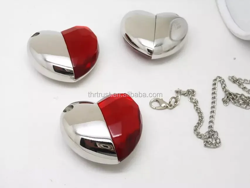 Jewelry Crystal Heart Shape 4Gb 64Gb Metal Usb Flash Drive Anti Dust Stylus Pendant 16Gb Memory Stick Custom Gift Pendrive 32Gb - ANKUX.COM