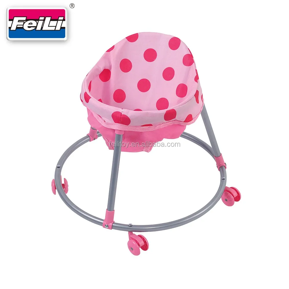 Fei Li Toys Easy Assembly Baby Doll Walker Toys With Swiveling Wheels