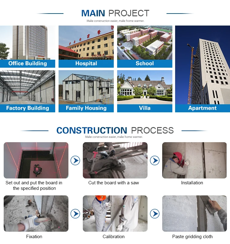 Foam Cement Sandwich Panel Exterior Concrete Precast Wall Panel