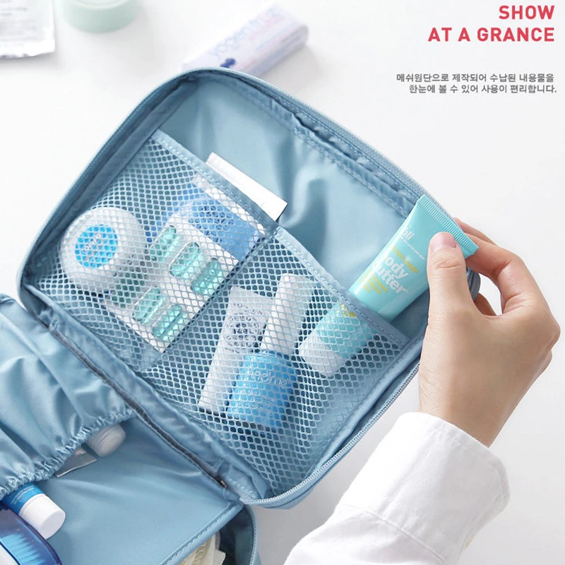 wholesale custom  waterproof portable travel makeup case cosmetic bag