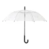 Cheap promotional gift auto open folding Poe Transparent umbrella
