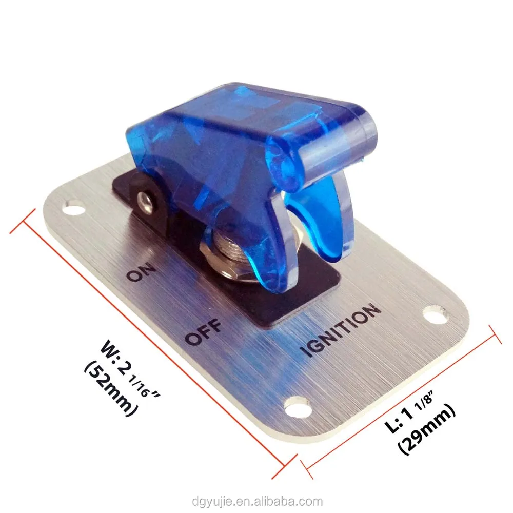 3 Row Safety Cover Aircraft 12V Toggle Switch With Indicator LED Light...