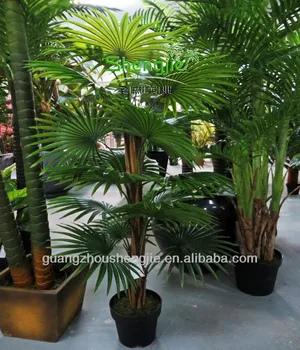 Small Artificial Hawaii Kwai Fake Palm Trees Artificial Palm Trees