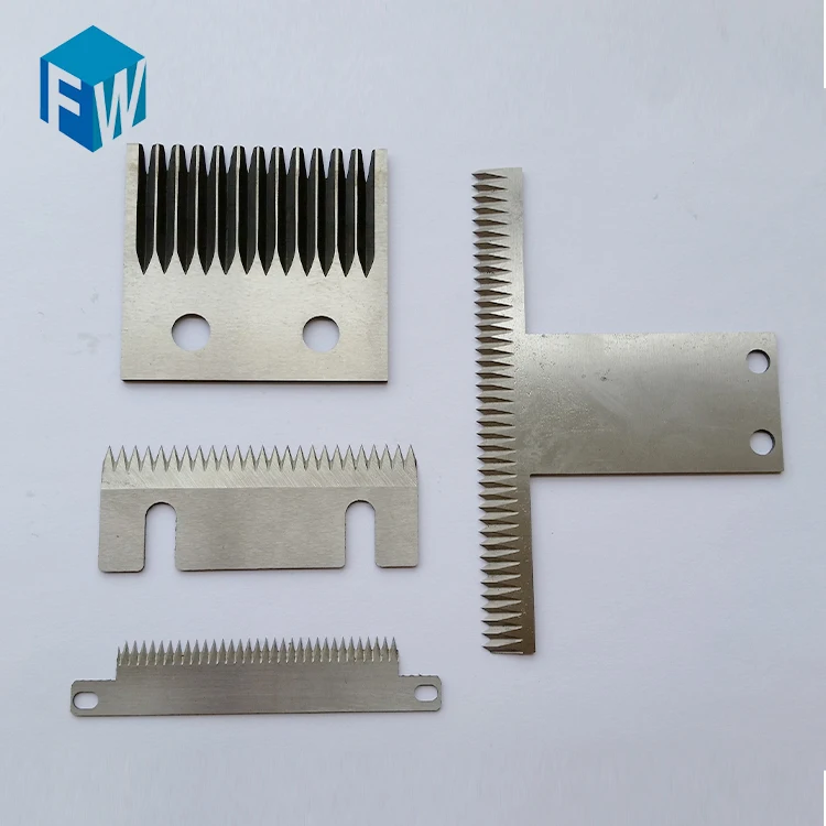 Straight Serrated Blade Plastic Film Wrap Cutter Teeth Blade For