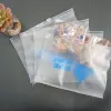 Custom transparent PVC slider zip lock bags frosted EVA zipper packaging bag for garment
