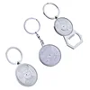 Factory high quality date keychain holder leather custom key chain Fashion Ring Jewelry Silver For Daily Date