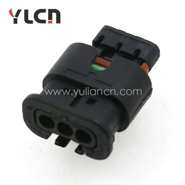 Ylcn Waterproof Female Electrical Connector 3pin Delphi Pa66 Connector ...