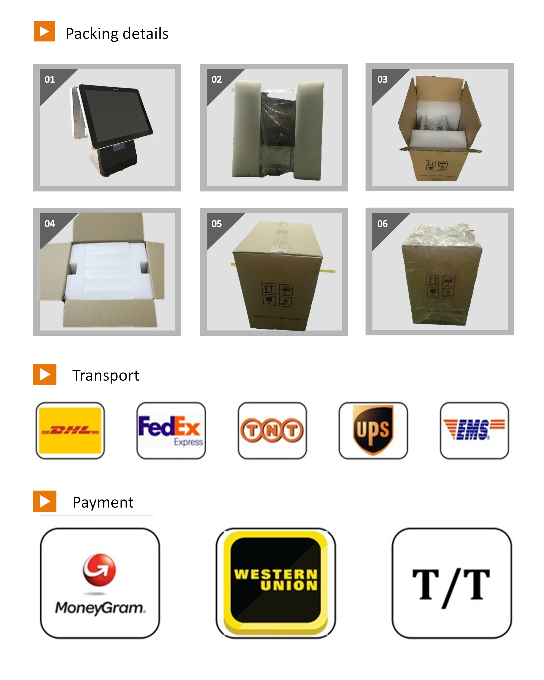 13.3 Inch all in one Table Pos System Restaurant non touch Screen Point Of Sale