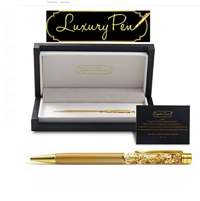 2021 Beautiful Stremline Gold Foil Pen 24k Gold Pen Buy Gold Foil Pen