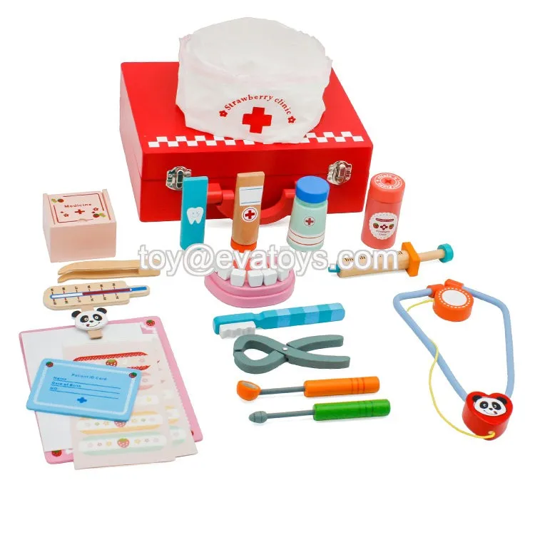 wooden doctor kit