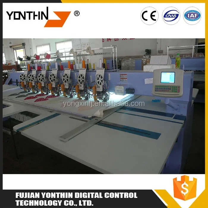 Yonthin Multi Head Flat Computerized Embroidery Machine Prices Large