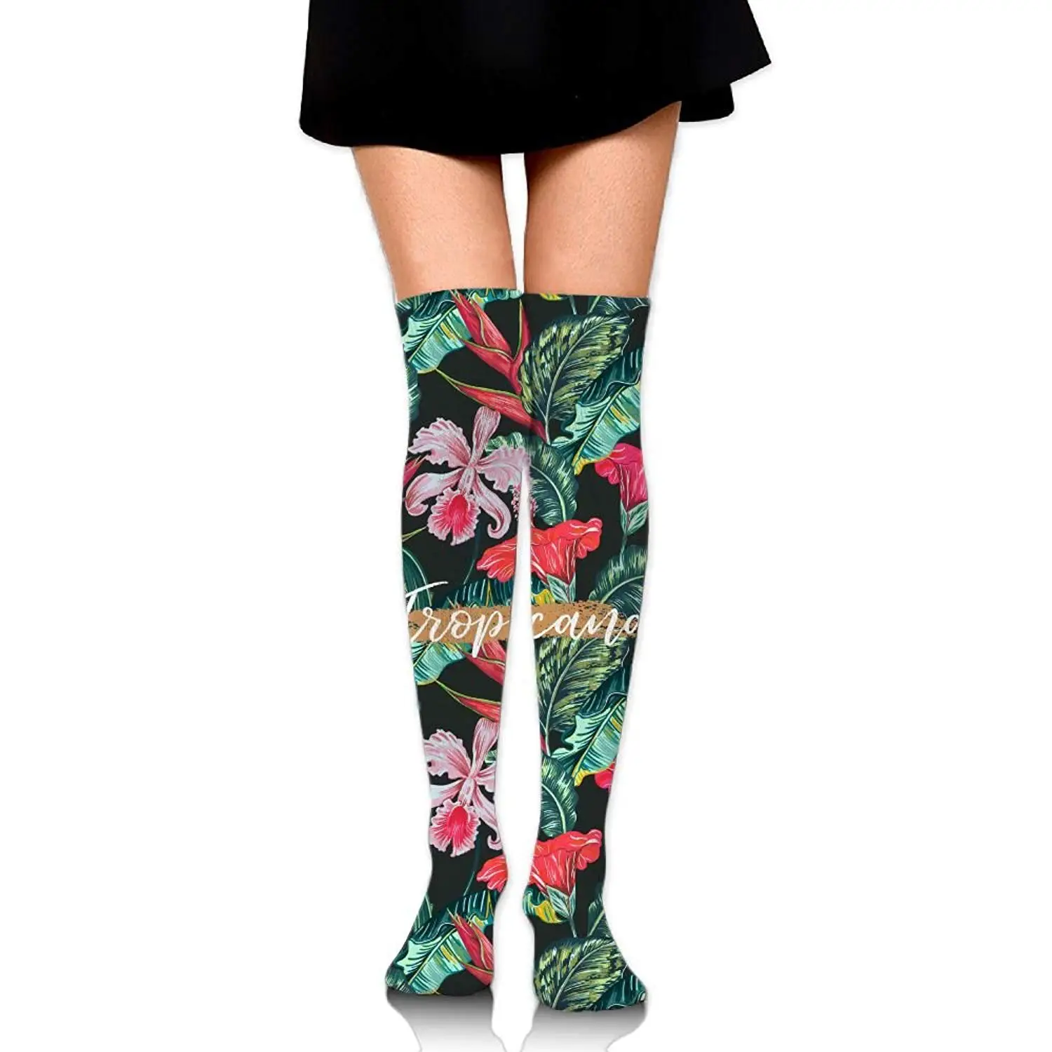 MadSportsStuff Exotic Leopard Over The Calf Athletic Socks