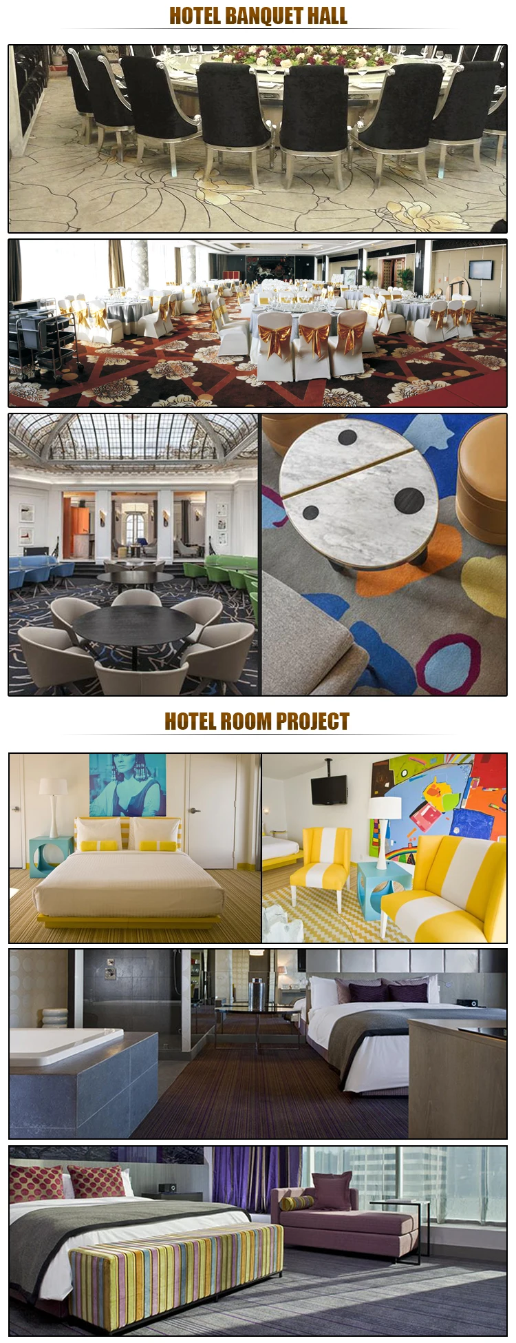 Modern Design Hotel Carpet Rolls Customize Hotel Guestroom Carpet