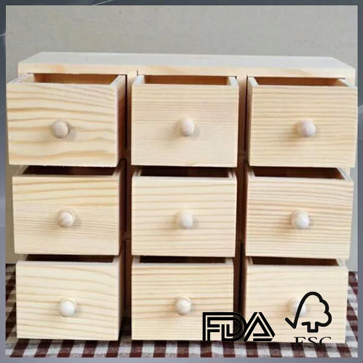 Pine Wood Mini Desktop Drawer Small Functional Drawer Buy Mini