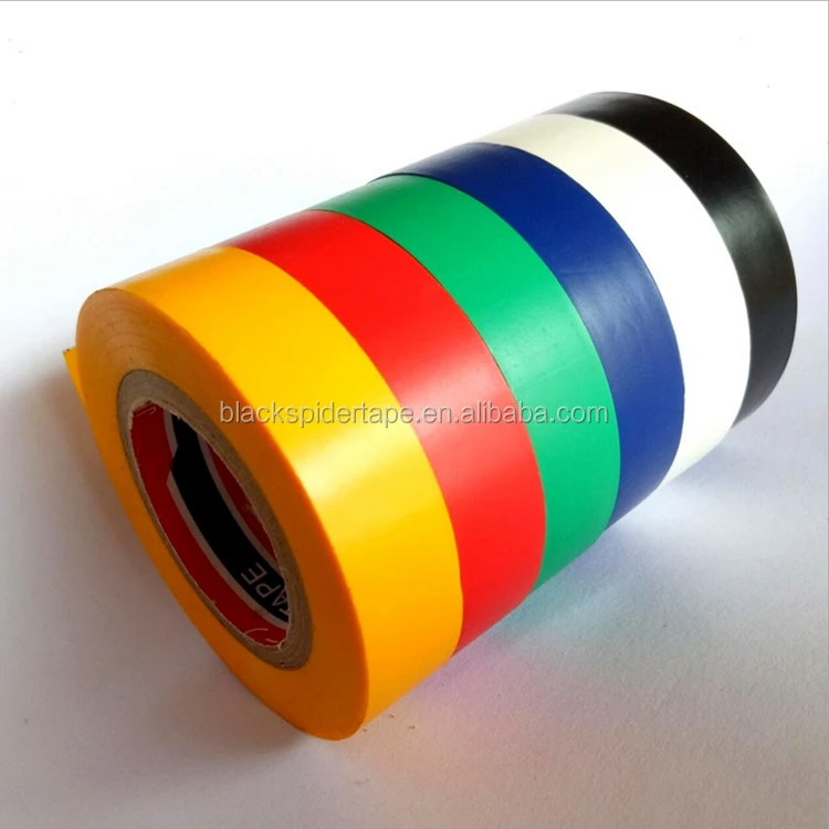 Colored Free Shipping Pvc Electrical Wrapping Tape Jumbo Roll With High