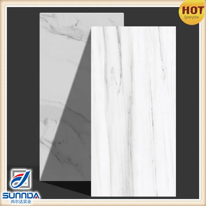 60x120cm Canada Super White Marble Look Good Quality Vitrified Full