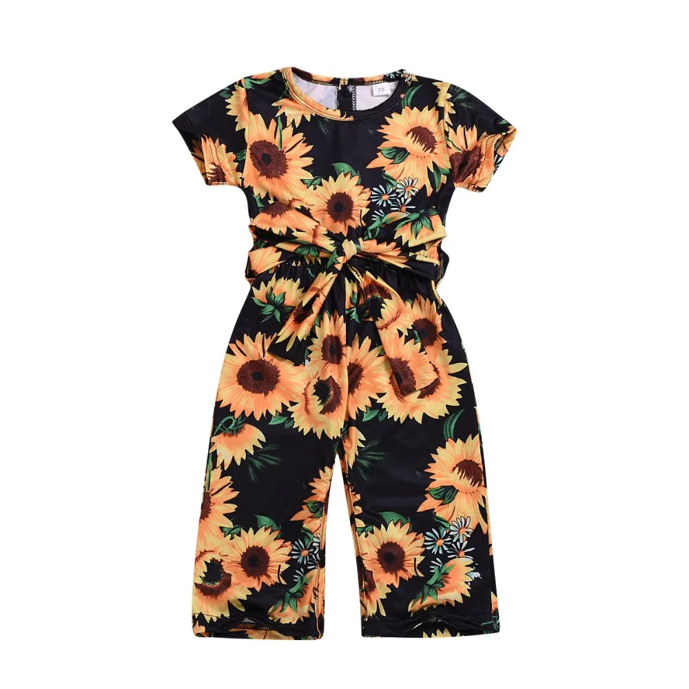 sunflower romper baby