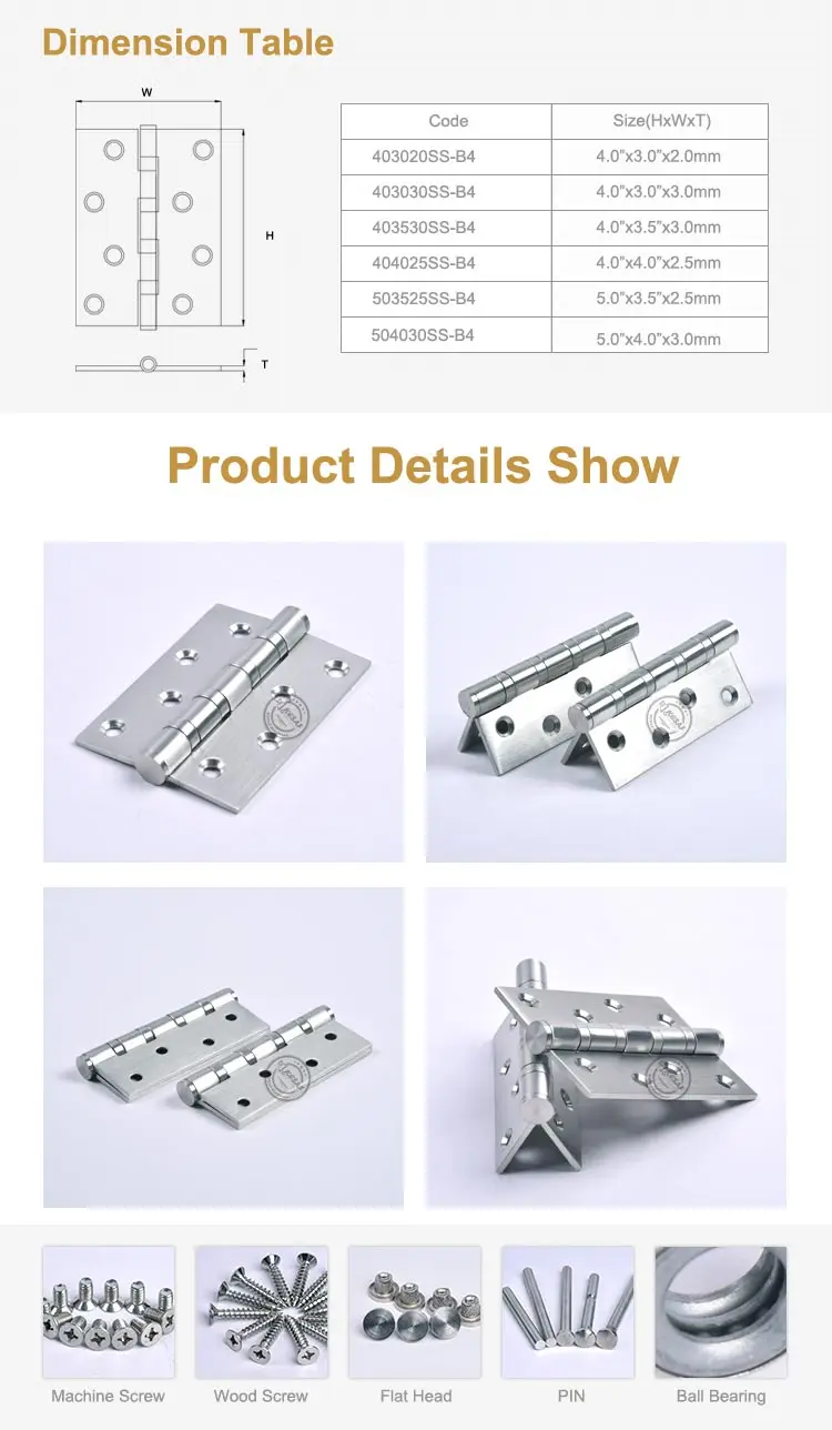 New Exterior Heavy Duty Weld Locking Gate Hinges With 4 Ball Bearing