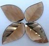 Classical Faceted Flat Back Leaf Glass Gems