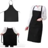 custom logo black heat resistance FireProof Aprons garden industrial chef restaurant apron
