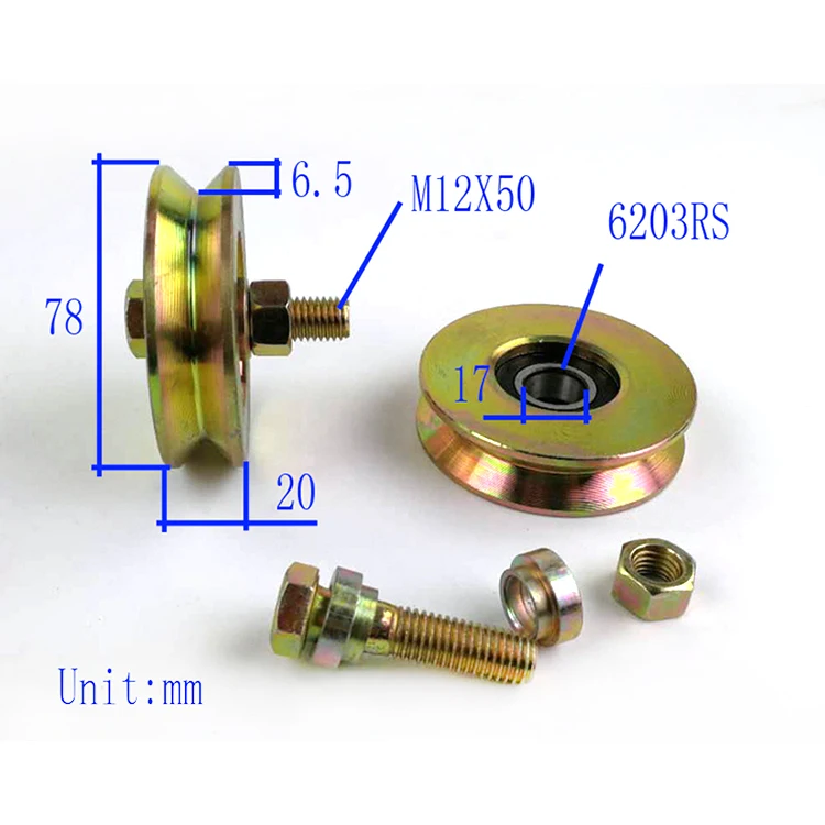 wardrobe sliding gate wheel