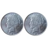 Two Face Peace Dollar 1922/1922 Double Sided Silver Plated Reproduction Film Batman Dark Knight Antique Souvenir Custom Coin