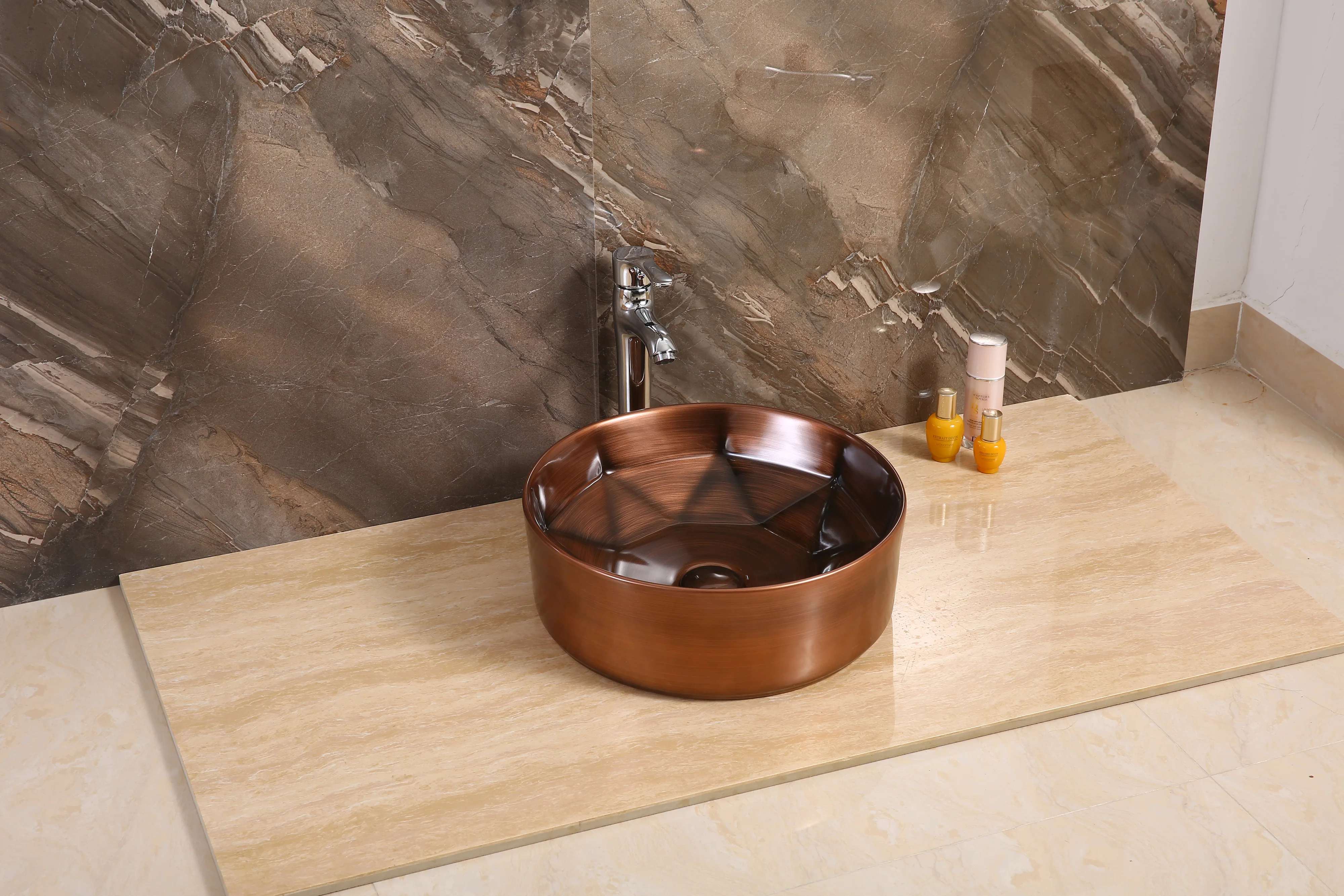 便宜的价格金属釉设计浴室陶瓷洗手盆艺术洗手盆