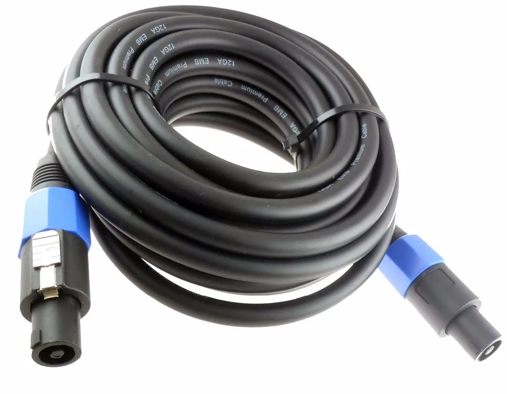 Oem Xlr Low Noise Interference Flexible Speakon Male To Male Speakon