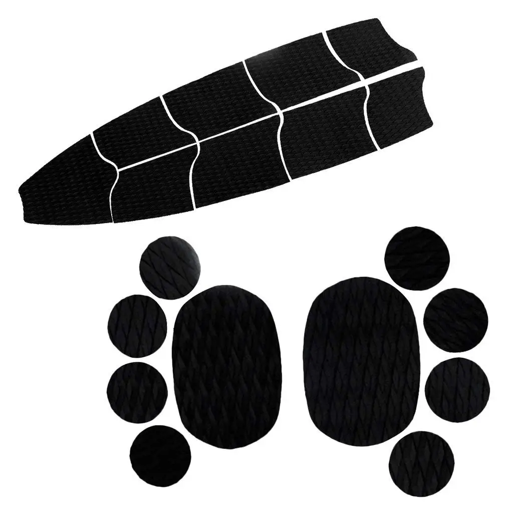Self Adhesive /& Durable Non-slip MonkeyJack 10 Pieces Premium Oval Round EVA Dog SUP Surf Stand Up Paddleboard Traction Pad Deck Grip Mat