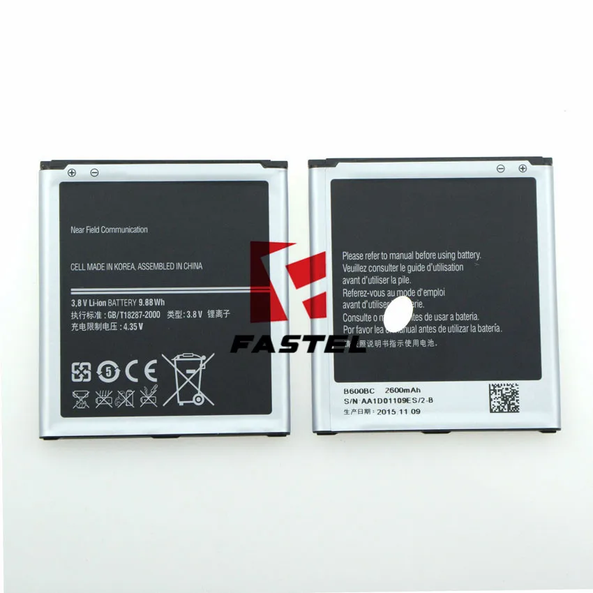 New B600BC B600BE Li-ion Mobile Phone Battery For Samsung Galaxy S4 i9500, 2600mAh,High Quality ( not include NFC antenna )