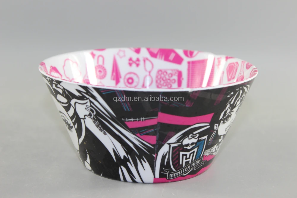 Halloween Melamine Bowl,Double Face Print Plastic Bowls
