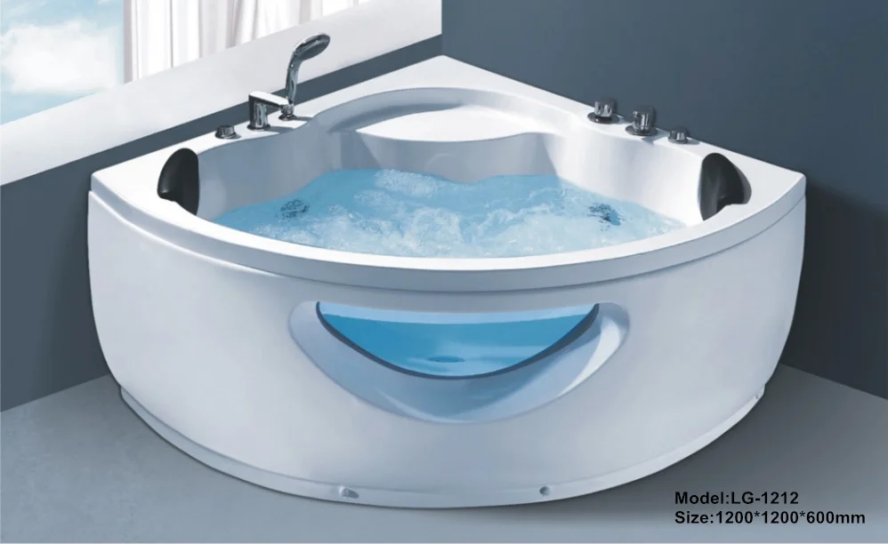 Hot sale corner massage bathtub whirlpool bathtub