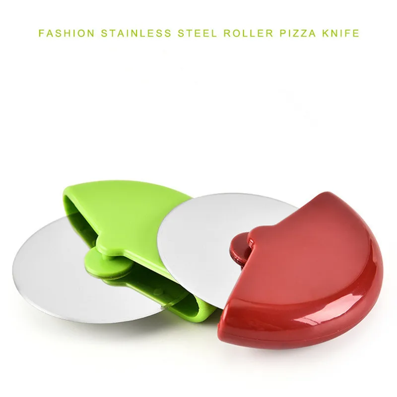 Hot Stainless Steel Pizza Cutter with Plastic Handle