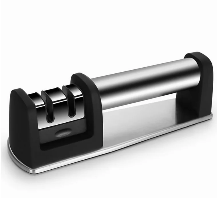 Knife Sharpener 2stage Sharpening System,Sharpens Ceramic & Steel