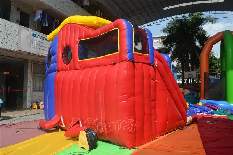 Colorful Backyard Inflatable Water Slide Inflatables Water Game For Children
