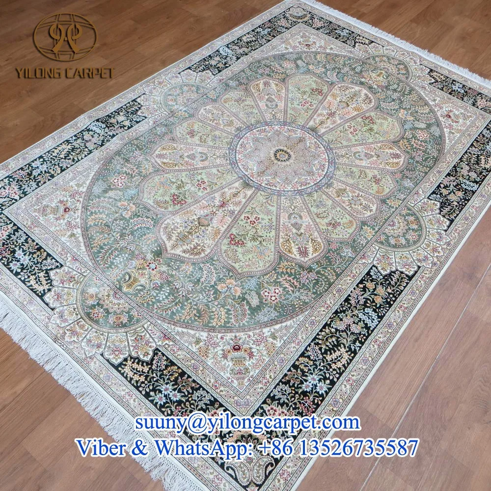 Klassieke ontwerp van handgemaakte turkse beige 5x7.5ft dubbele ...