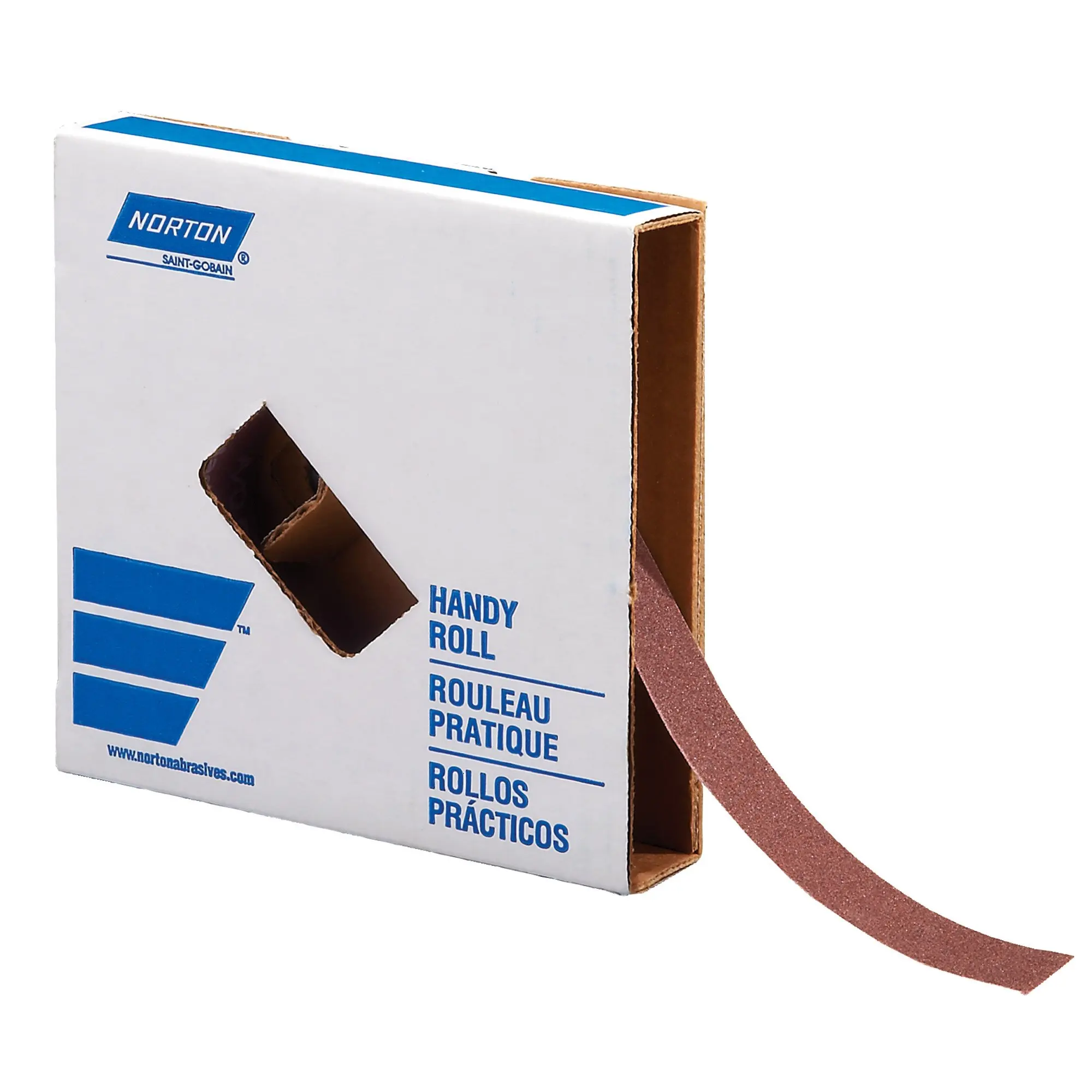Norton K225 Metalite Abrasive Roll Grit P180 Pack of 5 Cloth Backing Aluminum Oxide 2 Width x 50yd Length