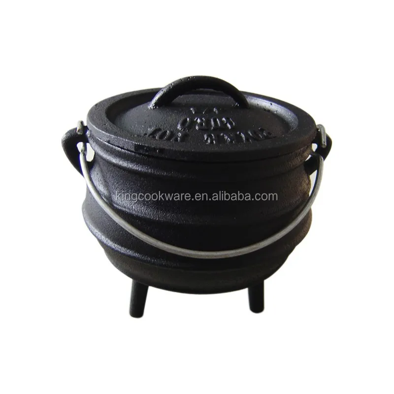 1/4 Cast Iron Camping Pot/cauldron/potjie Pot Buy Camping Pot,Cast