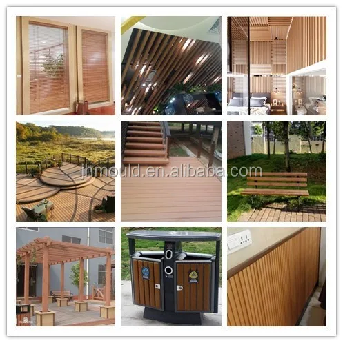 pvc wood plastic louvre blade moulding