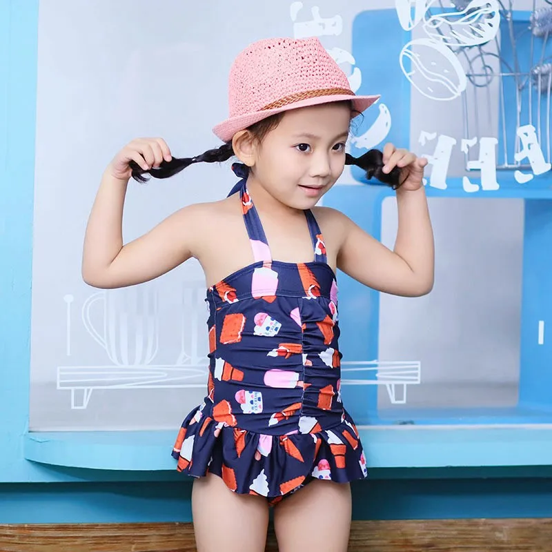 Bc1063 New Baby Girls Swimwear Kids Printed Swimsuit Bathing Suit 2017 ...